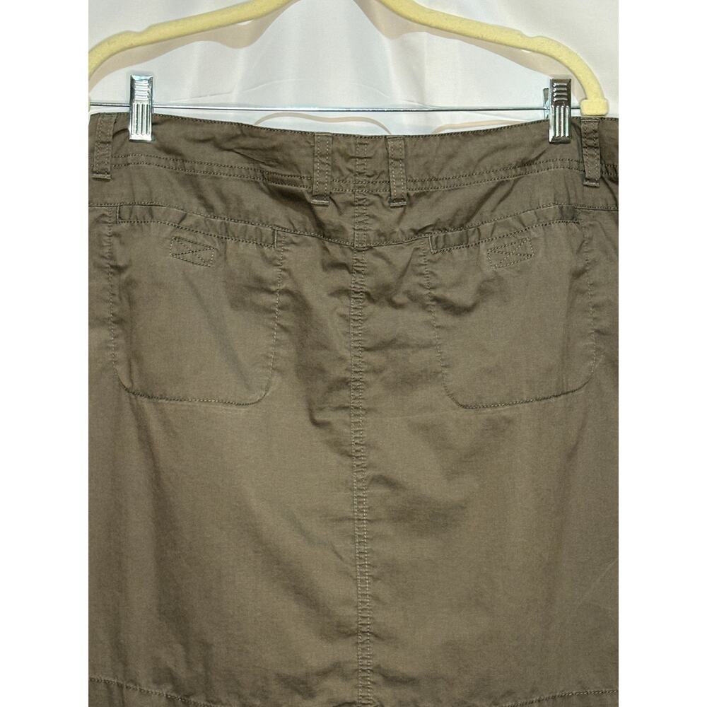 Eddie Bauer Womens Brown Cargo Skirt Utility Size 14 - Picture 6 of 6